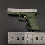 New Empire 1:3 Glock G17 alloy keychain, realistic gun model with detachable soldier gear & bullets. - V.I.P Digital Presence