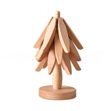 Wooden Creative Walnut Tree Solid Wood Insulation Mat Christmas Tree Insulation Table Mat Household Cup Mat Sand Pot Mat - V.I.P Digital Presence