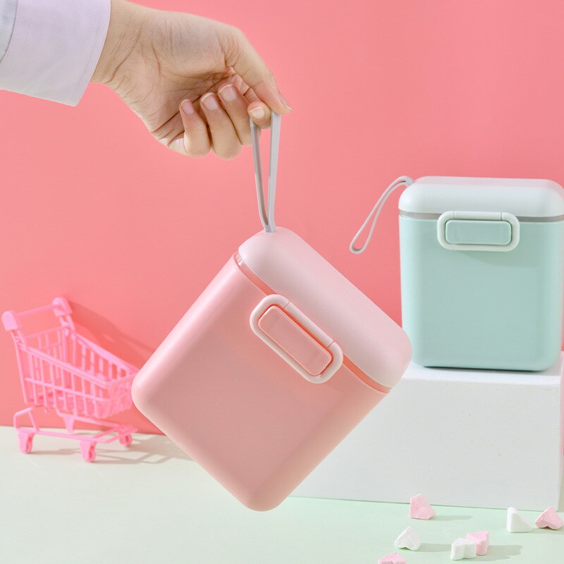 Leche en polvo para bebé, caja portátil para almacenar alimentos, cereales esenciales, leche en polvo para bebés, contenedor para refrigerios para niños pequeños