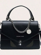 Chain PU Leather Detachable Shoulder Strap Handbag - V.I.P Digital Presence