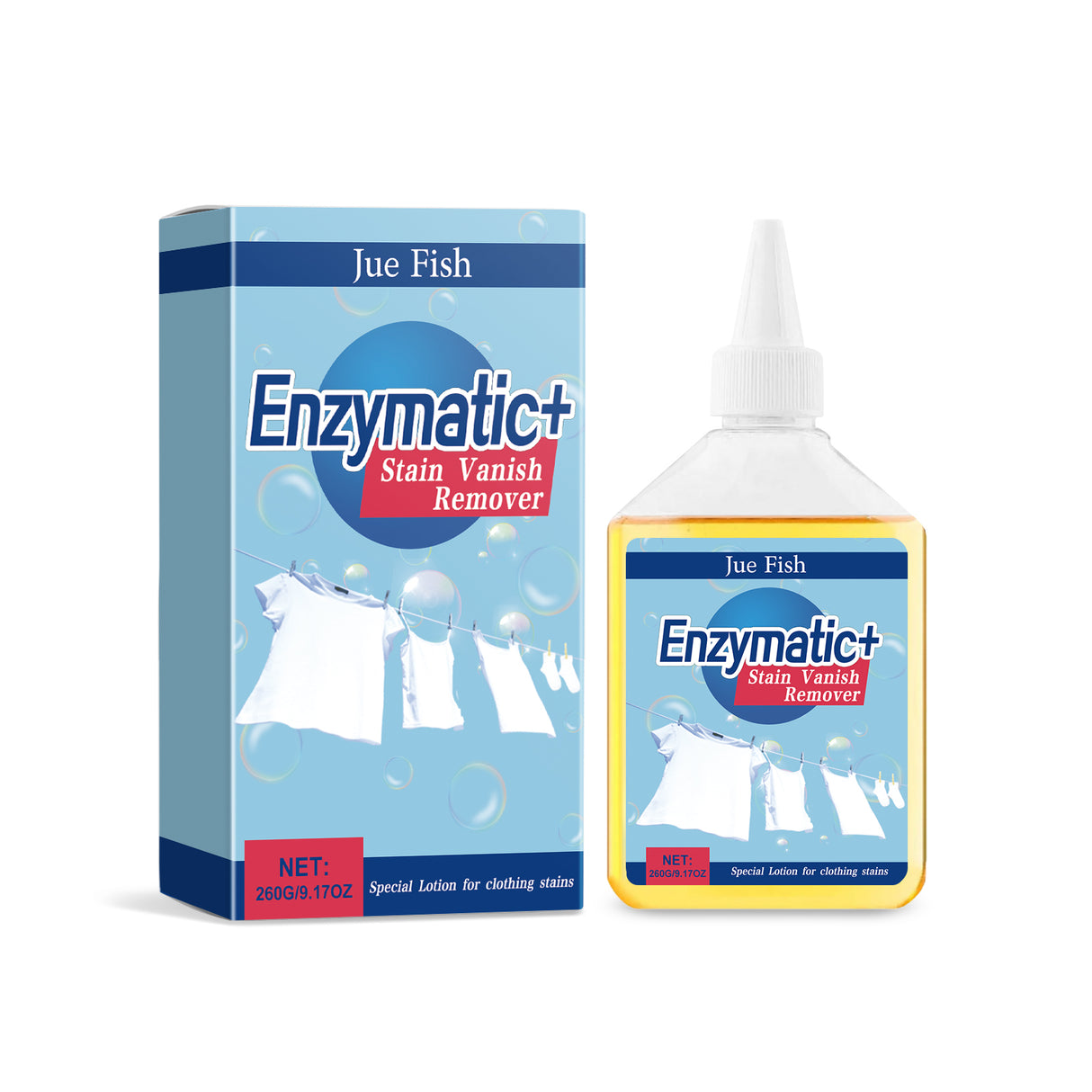 Clothing Enzyme Cleaner, Clean Stubborn Dirt Stains Yellow Sweat Stains Multi-Purpose Clothing Cleaner - V.I.P Digital Presence