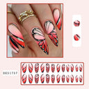 Nail Art Almond Nails Finished Wearable Nails Mid-Length Nail Art Patch Ins Style Hot Girl - V.I.P Digital Presence