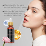 Esencia hidratante facial que hidrata, hidrata y mejora la piel, aclarando las líneas finas y suavizando la piel.