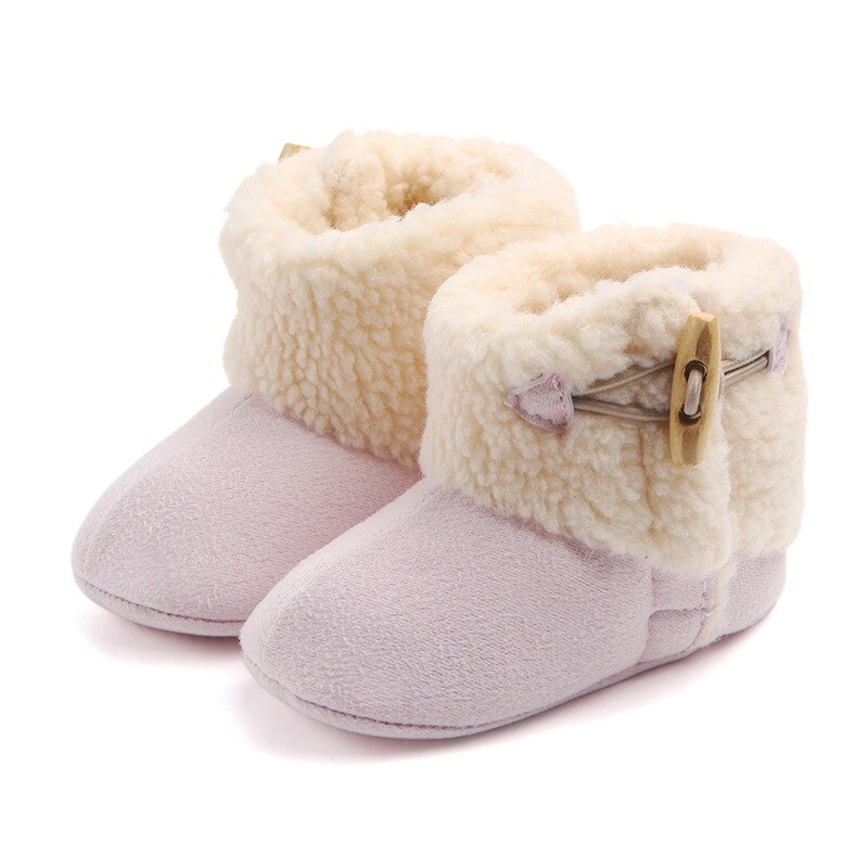 Fashion Winter Baby Boots Infant Girls Boys Warm Ankle Snow Boots Toddler Fur Plush Insole Buckle Boots Shoes - V.I.P Digital Presence