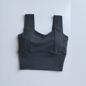 Yoga Bra Women Shockproof Sports Bra  Running Workout Gym Top Gathering Widened Shoulder Belt Bra Short Vest Tops - V.I.P Digital Presence