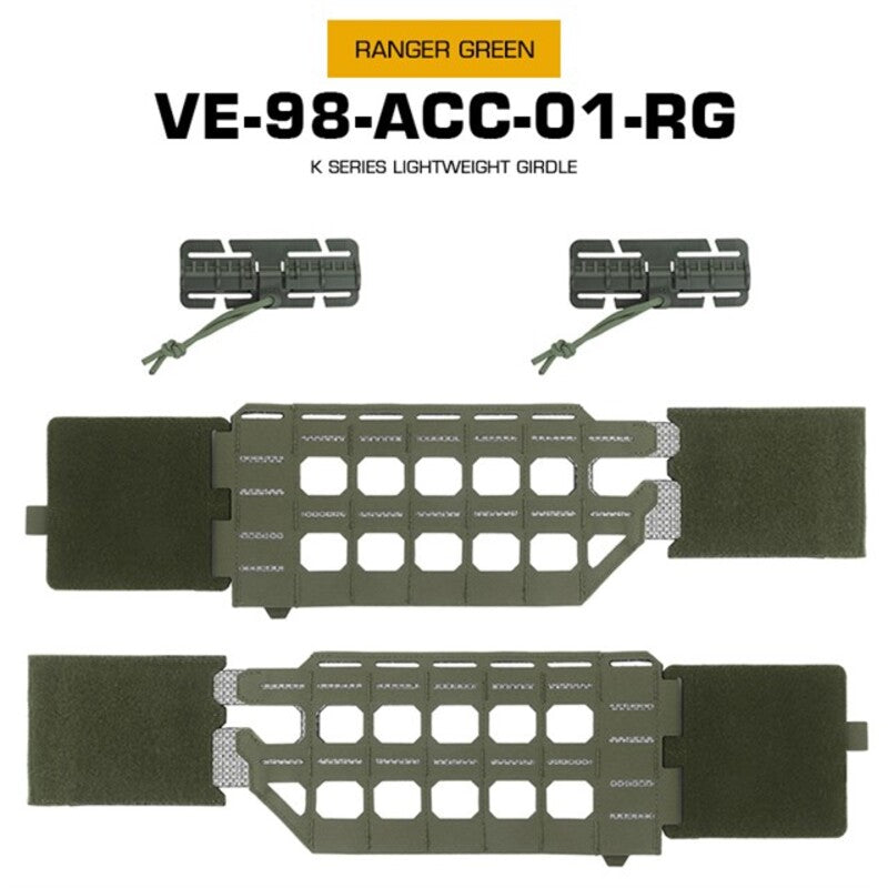KZ Hunting Vest - Plate Carrier in Low Profile MOLLE, Quick Release, K Zero Style with Belt for Airsoft. - V.I.P Digital Presence