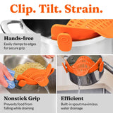 Silicone pasta filter wide mouth drain water filter vegetable and fruit filter clamp pot edge drain block - V.I.P Digital Presence