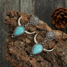 Artificial Turquoise Alloy Cow Head Earrings - V.I.P Digital Presence