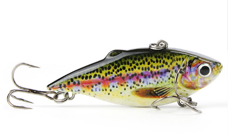 Señuelo de pesca realista Mmlong Vib Crankbait de 2,5/8,6 g, de hundimiento lento, para peces duros. 