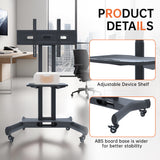 FANCO Universal Rotating TV Stand, Suitable for 32-80 inch TVs, Tiltable Desktop TV Stand, Maximum VESA 600x400mm (Black) - V.I.P Digital Presence