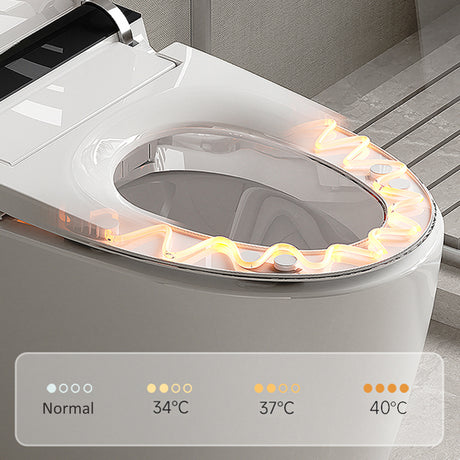 ST-GP-01 Smart Toilet with Heating, Portable Toilet with Automatic Opening and Closing, 1.28GPF Water Tank Free Toilet, White - V.I.P Digital Presence