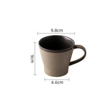Coarse pottery coffee cup and plate set creative handmade retro coffee cup artistic cup plate milk cup - V.I.P Digital Presence