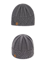 European and American retro style diamond grid coarse needle knitted hat for men and women, fashionable autumn and winter knitted hat - V.I.P Digital Presence