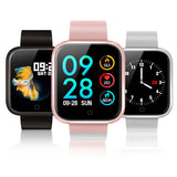 Pulsera inteligente P70 + auriculares + cinturón/conjunto de pulsera inteligente para mujer con control del ritmo cardíaco y de la presión arterial, reloj resistente al agua para iOS y Android
