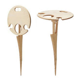 Outdoor Wine Table Foldable Round Desktop Mini Wooden Picnic Table Easy To Carry Wine Rack Support - V.I.P Digital Presence