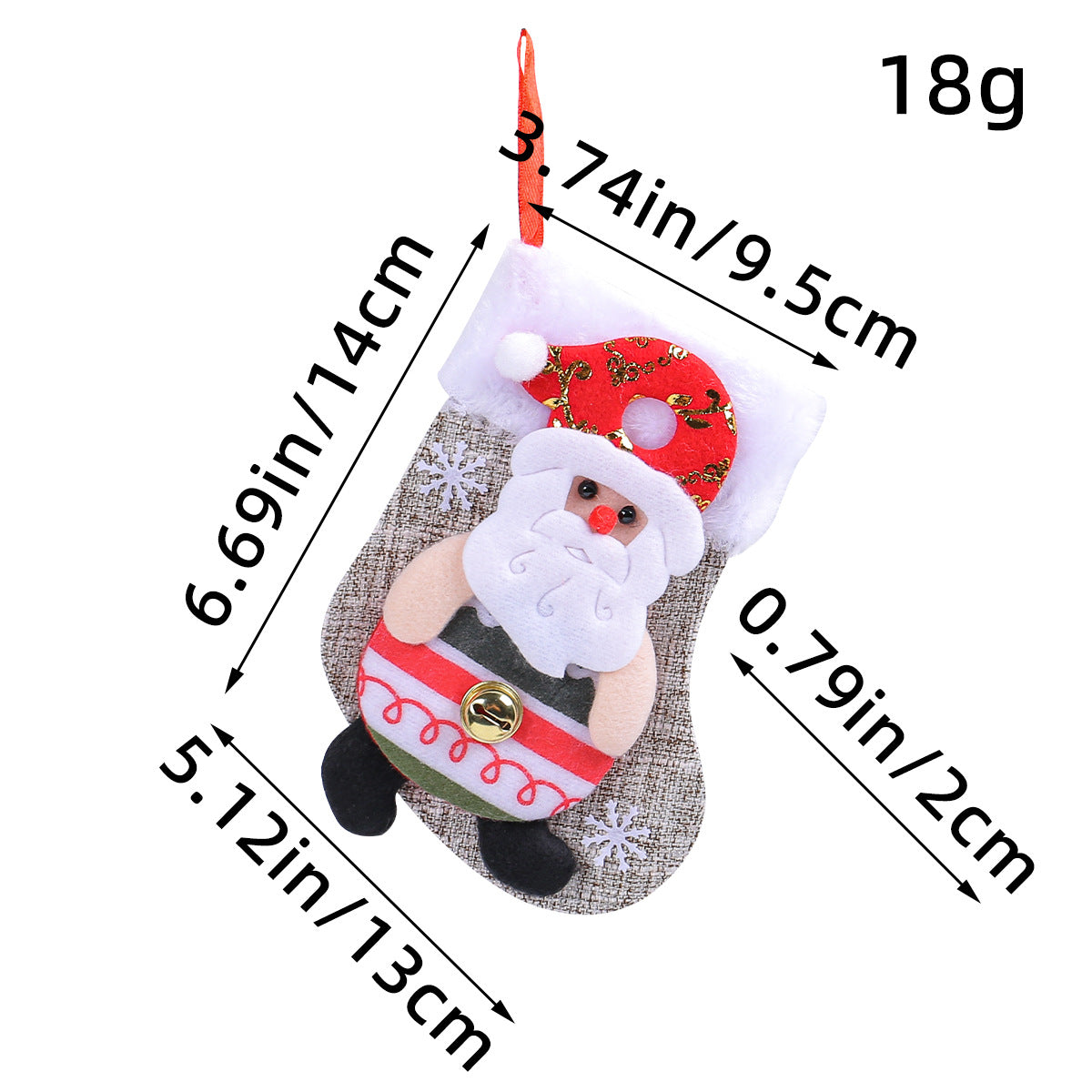Christmas Doll Socks Cartoon Plush Christmas Socks Christmas Tree Pendant Santa Claus Snowman Candy Gift Bag - V.I.P Digital Presence