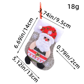 Christmas Doll Socks Cartoon Plush Christmas Socks Christmas Tree Pendant Santa Claus Snowman Candy Gift Bag - V.I.P Digital Presence