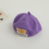 Children Spring and Autumn Beret Baby Cute Bear Hat Korean Version Male and Female Baby Corduroy Painter Hat - V.I.P Digital Presence