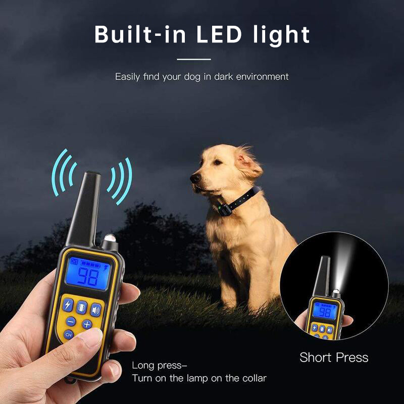Dog training supplies - bark control device. The collar features electric shock and vibration for training. - V.I.P Digital Presence