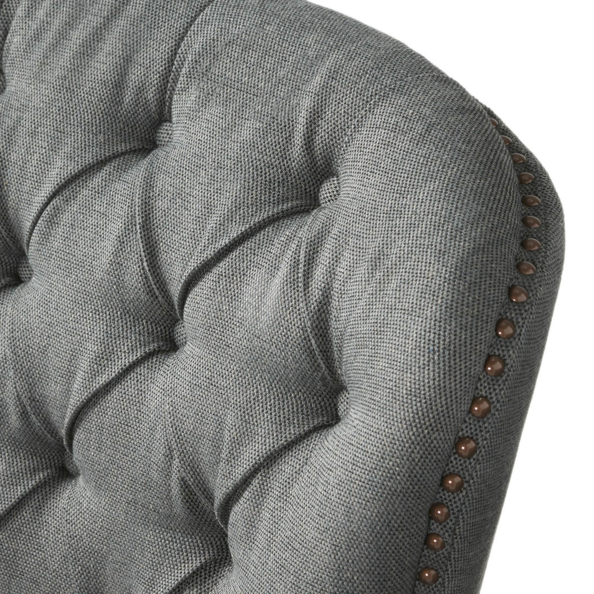 Modern grey fabric club chair and Ottoman set, stylish cushioned armchair, paired with Ottoman style - V.I.P Digital Presence