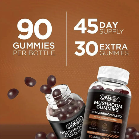 Mushroom Gummies Brain Booster Lion Mane Mushroom Gummies - V.I.P Digital Presence