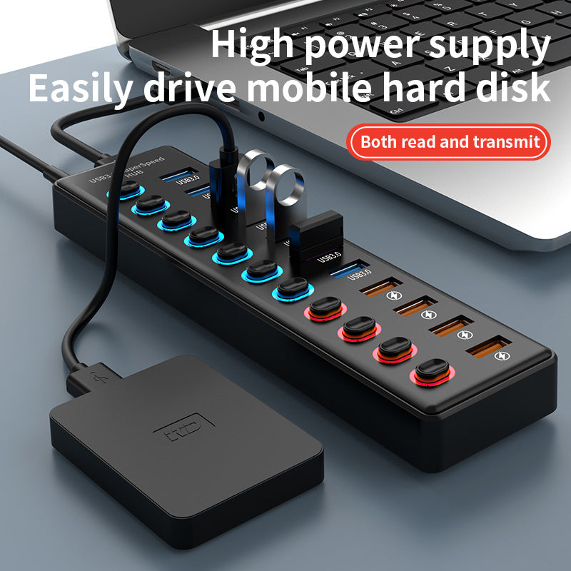 3.1 Gen2 HUB3.0 Hub Laptop Distribution Device Mobile Expansion Device Hub Expansion Dock 11 in One - V.I.P Digital Presence