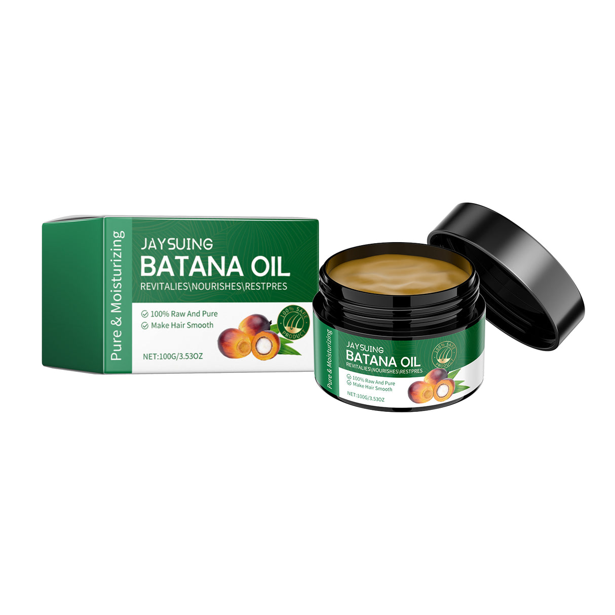 Batana Oil, Hydrating Repair Hair Sere Short-Tempered Soft Thick Hair Oil - V.I.P Digital Presence
