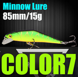 Señuelo de pesca AFISHLURE Wobblers Trucha 85 mm/15 g Minnow Cebos duros Iscas Artificial Pesca Leurre
