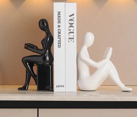 Modern bookends character ornaments home decor living room TV decorations - V.I.P Digital Presence