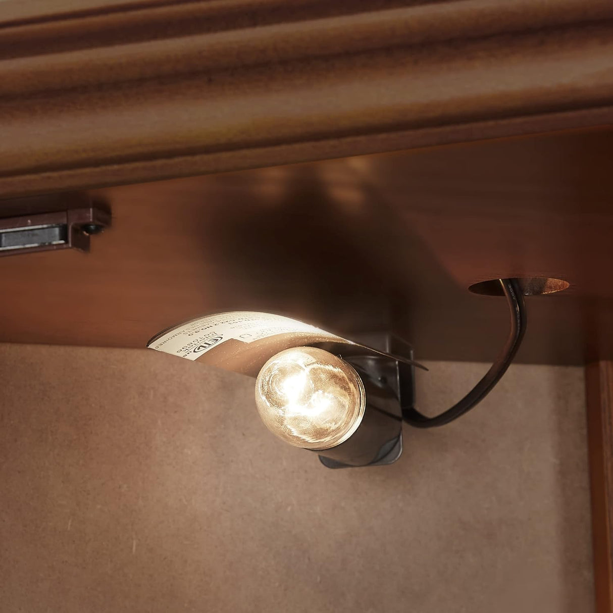 Corner Curio Cabinet with 5 Shelves and Lighting System, Walnut(E26 light bulb not included) - V.I.P Digital Presence