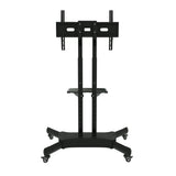 FANCO Universal Rotating TV Stand, suitable for 32-80 inch TVs, with adjustable tilt height and maximum VESA 600x400mm (black) - V.I.P Digital Presence