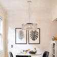 Modern Crystal Pendant 18.9-inch Aluminum+Iron Circular Ceiling Light Embedded Ceiling Fixture - V.I.P Digital Presence