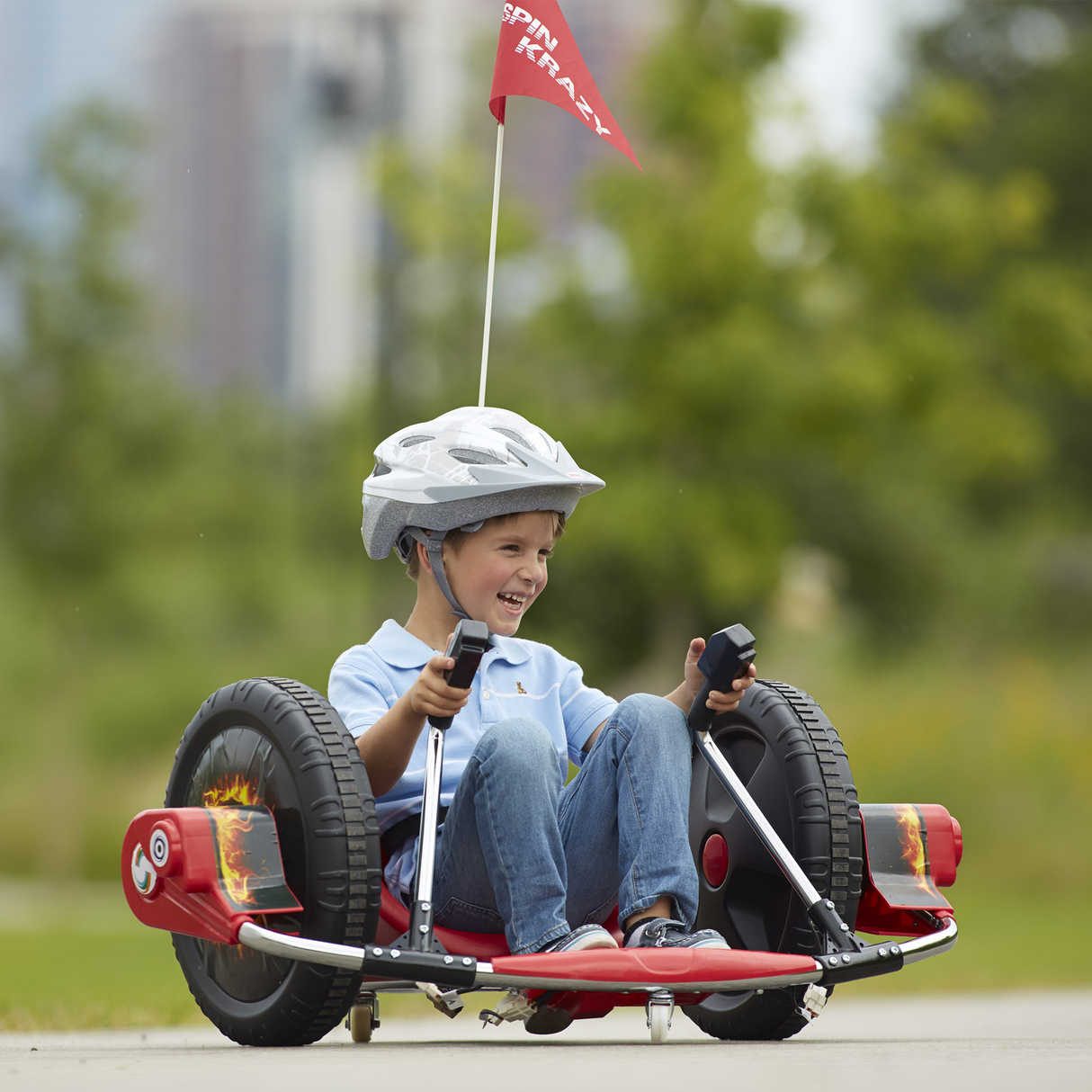 12V Kids Ride On Electric Toy,2WD,16'' exaggerated wheel,Dual handle control for 360 degree flexible steering and rotation - V.I.P Digital Presence