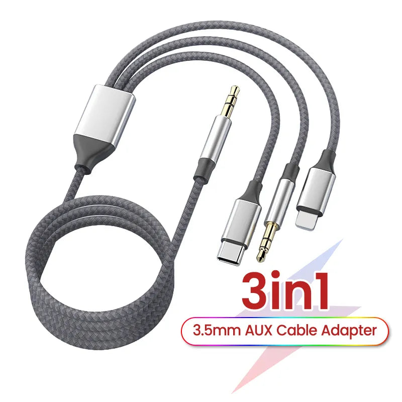 UX audio cable suitable for Apple Type-C three in one audio cable, computer audio two in one connection cable - V.I.P Digital Presence