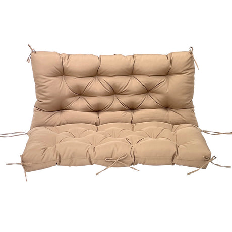 Outdoor 2/3-seater bench/swing cushions: thickened, with backrest, waterproof. - V.I.P Digital Presence