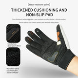 Guantes para ciclismo de carretera con pantalla táctil, cálidos, antideslizantes, resistentes al desgaste, con absorción de impactos y anticolisión para deportes al aire libre