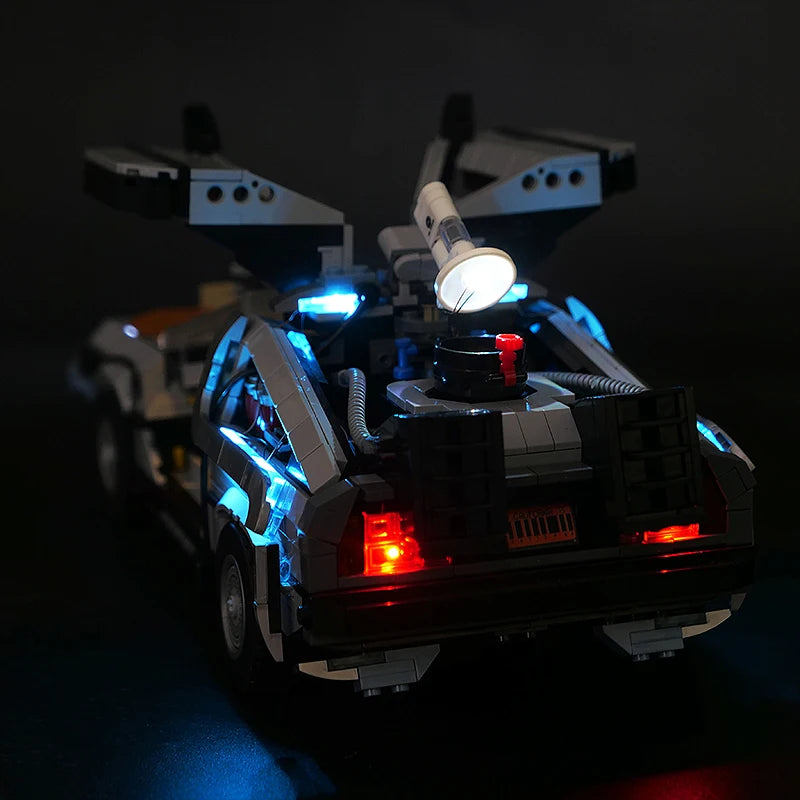 DIY building block lighting suitable for LEGO 10300 Back to the Future Time Machine, car LED remote control lighting - V.I.P Digital Presence
