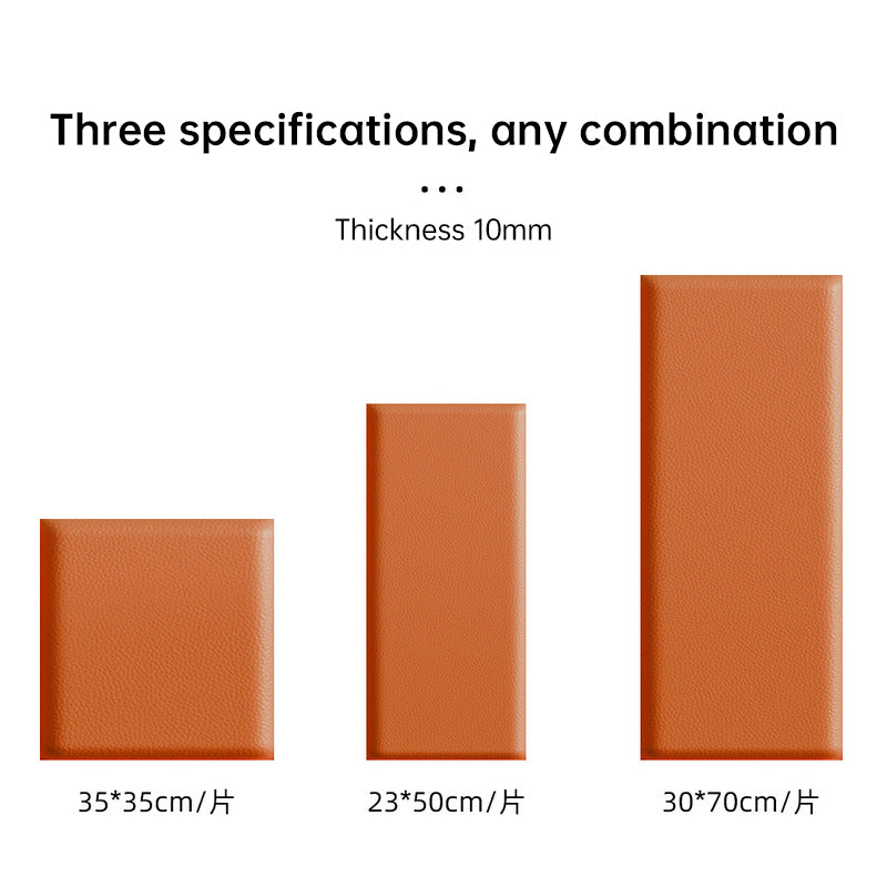 Kids' 3D Wall Stickers, Self - adhesive Soft Leather Bags, Anti - collision Wall & Bedhead Panels, 2 - 8 pcs - V.I.P Digital Presence