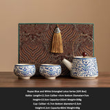 Ru Kiln Light Luxury Tea Set Gift Box for Giving to Elderly Companions - V.I.P Digital Presence