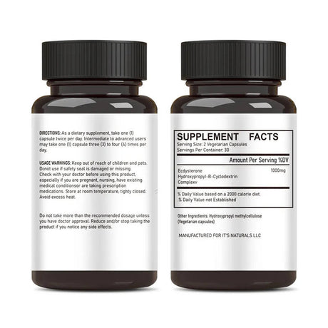 Ecdysterone Capsules Hydroxypropyl Cyclodextrin Complex Ecdysterone Powder Capsules 98% Ecdysterone - V.I.P Digital Presence