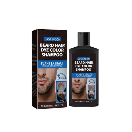 Beard Hair Dye Color Shampoo, Quick Color Black For Men's Hair And Beard Slit Drying Treatment - V.I.P Digital Presence