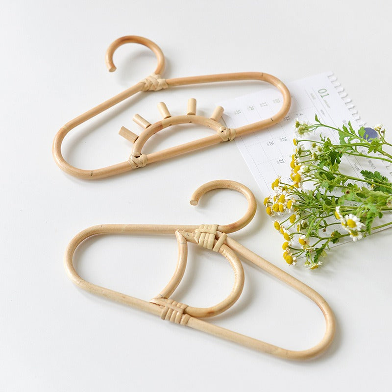 1pcs Handmade Vine Clothes Hanger Indonesian Vine Weaving Moon Sun Rainbow Style Children's Room Photography Room Decoration - V.I.P Digital Presence