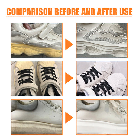 Little White Shoe Cleaner, Small White Shoes Sneakers Clean Upper Dirt Yellow Edge Brightening White Cleaning Lotion - V.I.P Digital Presence