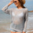 Openwork Dropped Shoulder Cover Up - V.I.P Digital Presence