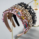 Summer New Fashion Headband Ladies Baroque Retro Headband Set With Colorful Rhinestones Full Diamond Hair Accessories - V.I.P Digital Presence