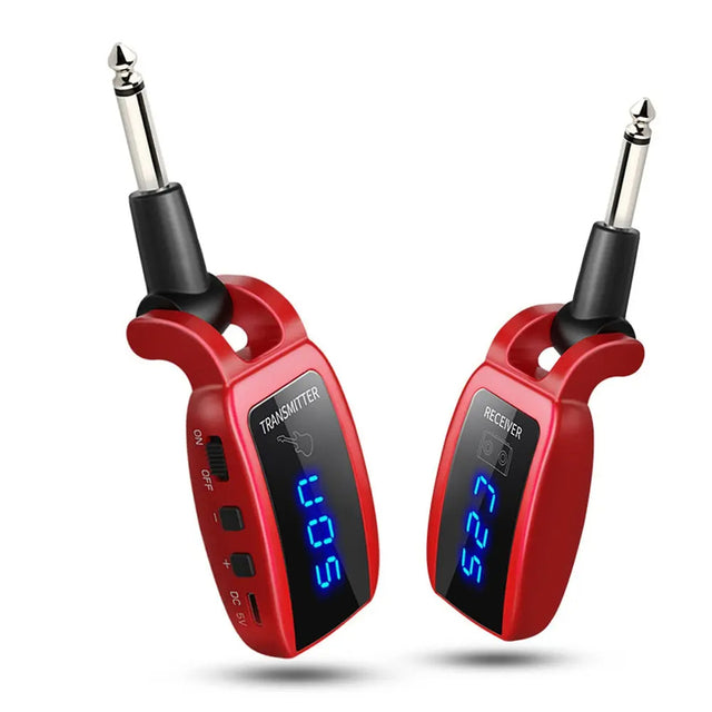 Wireless Guitar System Rechargeable Upgrated LED Screen15 Channels UHF Wireless Guitar Transmitter Receiver Guitar Accessories - V.I.P Digital Presence
