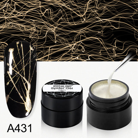 ROSALIND Gel Spider Line For Nails Art Gel Polish UV Colors Painting Gel Nail Polish Spider Gel Lacquer Web Stickers Gel Polish - V.I.P Digital Presence