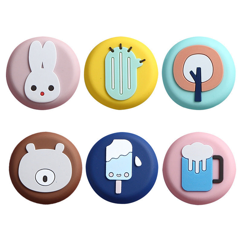 Door Back Door Handle Anti-Collision Pad Silicone Door Touch Door Suction Bump Stick Wall Protective Sleeve Cartoon Suction Cup - V.I.P Digital Presence