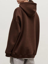 Pocketed Dropped Shoulder Long Sleeve Hoodie - V.I.P Digital Presence