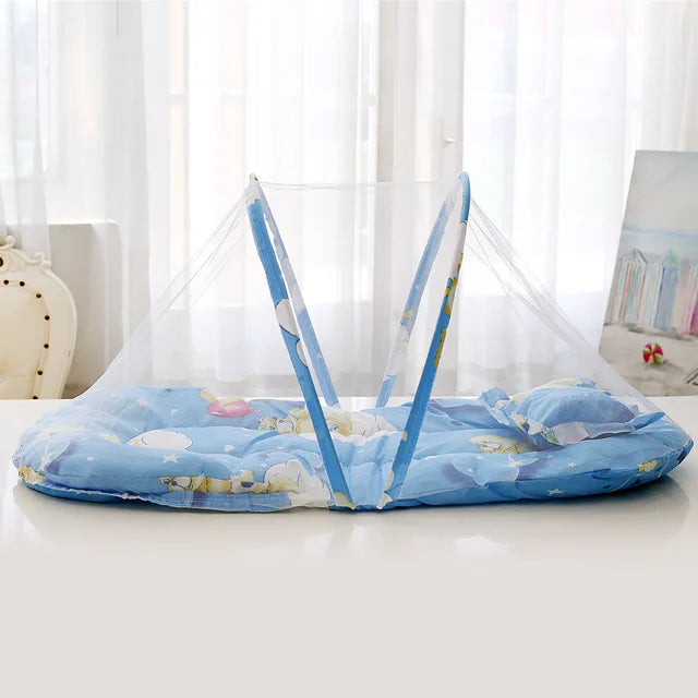 Nueva mosquitera plegable para bebés sin instalación, mosquitera de yurta mongola sin fondo, mosquitera plegable para bebés